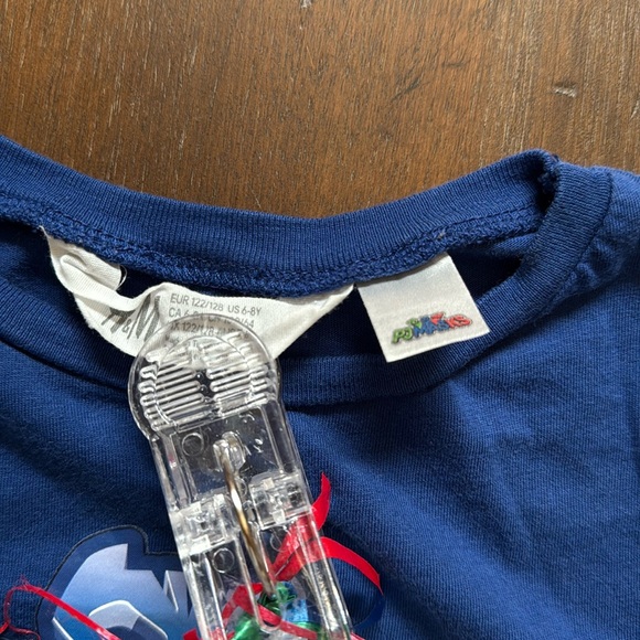 Two (2) Size 6 H&M Lego Ninjago Movie Tee and size 6-8 PJ Masks tee - Picture 10 of 12